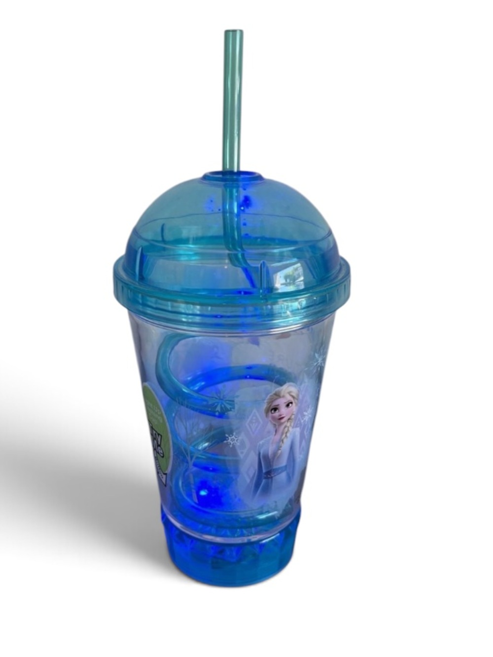Disney FROZEN Flashing Dometop Travel Cup NEW Light Up Elsa Anna Tumbler